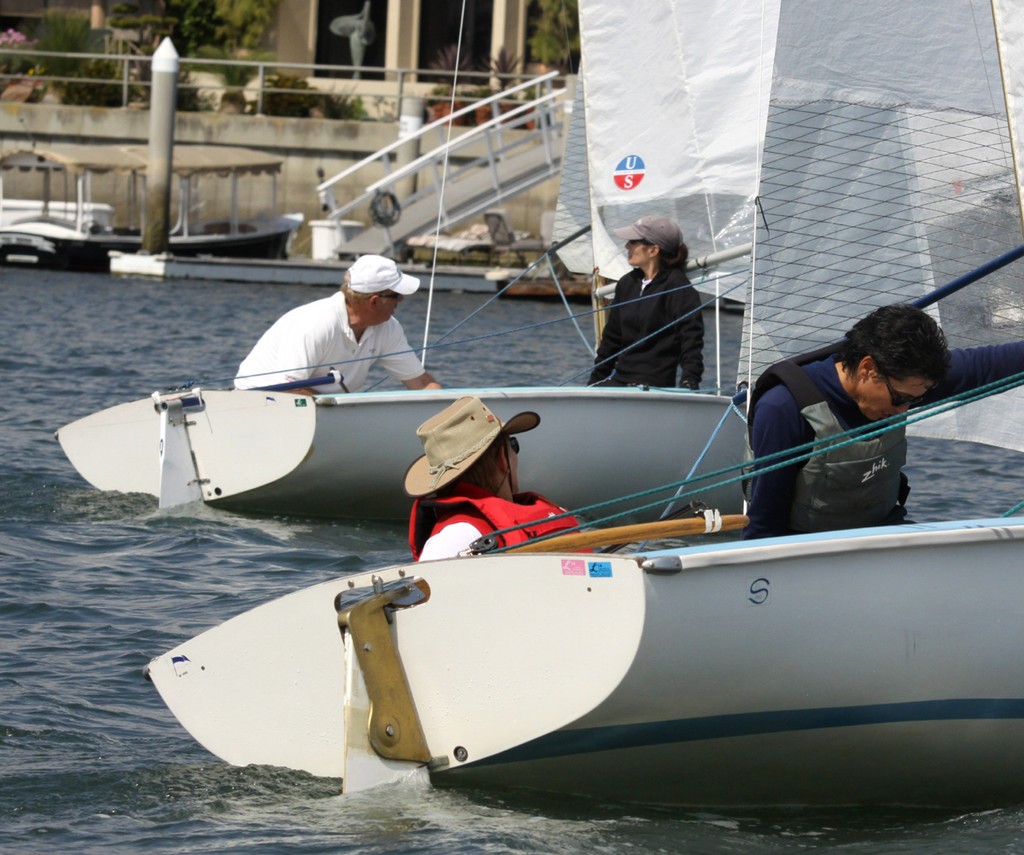 Bruce Golison and crew Dina Corsi (upper left) swept Lido 14-A despite having to do an OCS re-start - Charity Regatta for The Children’s Clinic 2011 © Rich Roberts http://www.UnderTheSunPhotos.com